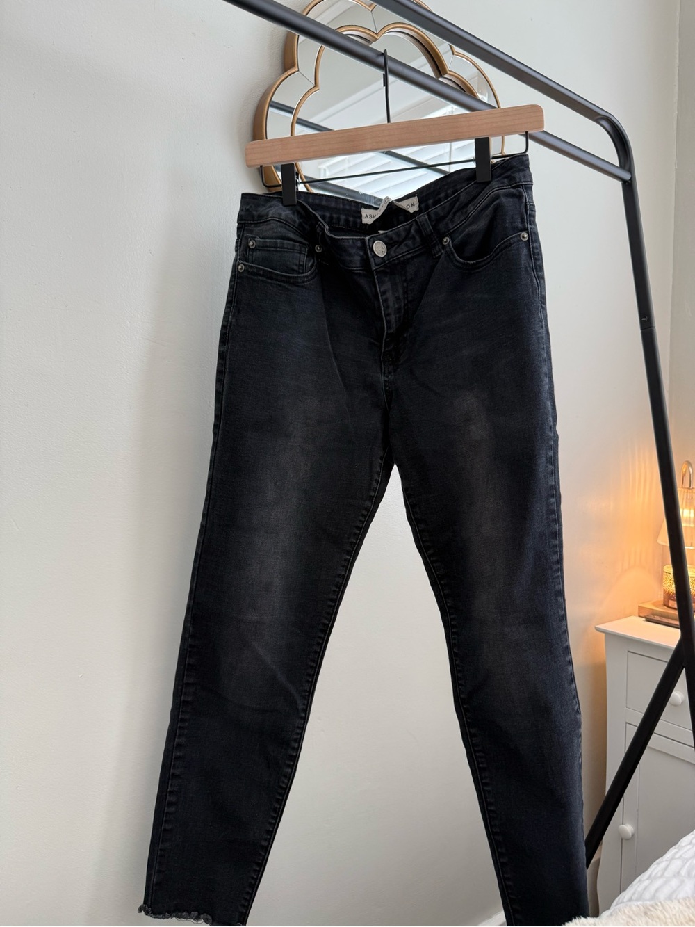 Ashley Mason Black Straight Leg Jeans
